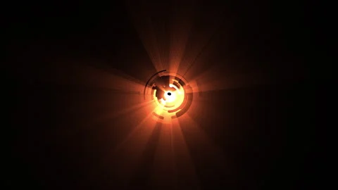Beautiful red light with Hud moving elements. Stock Footage 244847129