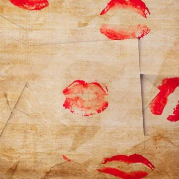 Beautiful red lips Foto stock