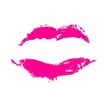 Beautiful red lips Stock Photos