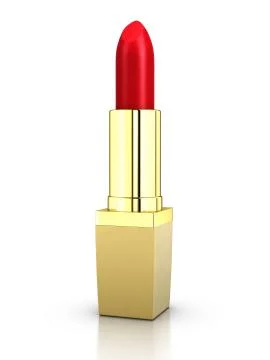 Beautiful red lipstick Stock Illustration
