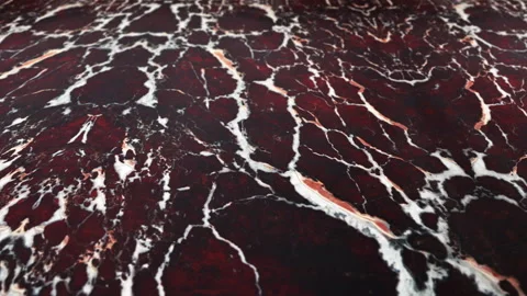Beautiful red marble with white lightning streaks - close up Video stock 133021764