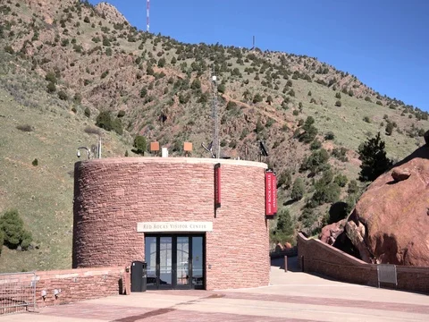The beautiful Red Rocks Colorado Stock Footage