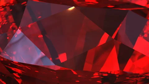 Beautiful red ruby close-up. Looping animation 库存影片 134906045