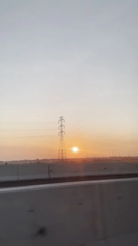 Beautiful red sunset Video stock 288048801