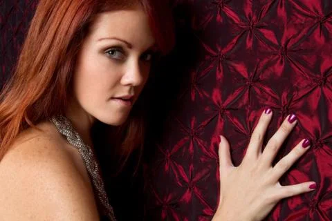 Beautiful redhead Stock Photos