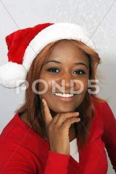 Beautiful redhead stanta's helper (1) Stock Photos