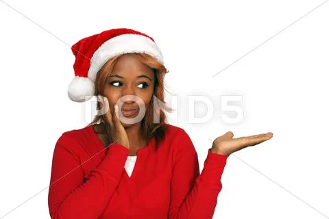 Beautiful redhead stanta's helper (9) Stock Photos