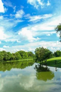 Beautiful reflection seascape Stock Photos
