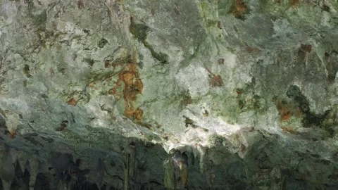 Beautiful reflection of water on the rock. Stock Footage 142026811