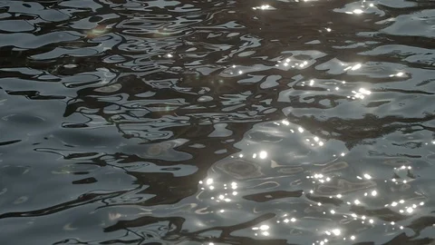 Beautiful Reflection of water on  the sunset Video stock 98590651
