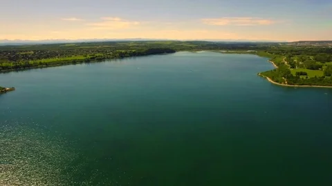 Beautiful reflections water surface Stock Footage 70405166