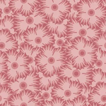 A beautiful repeat pattern illustration with flowers - great for background o Stock Illustration