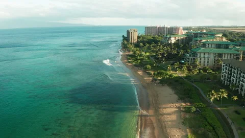 Beautiful resort on the coast Stock Footage 163929686