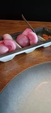 Beautiful restaurant plate presentation Stock Photos