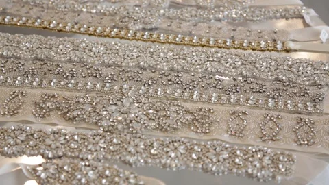 The beautiful ribbon Stock Footage 105442879