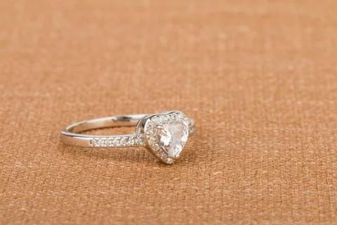 Beautiful ring with gems. Stock Photos