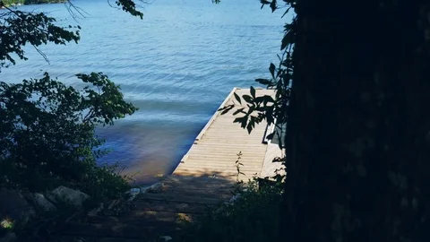 A beautiful river and dock 스톡 동영상 75596852