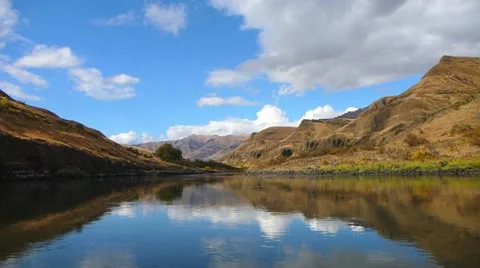 Beautiful River Canyon Float Stock Footage 12468948