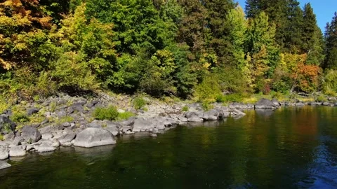 Beautiful River going backwords shot Video stock 163236571