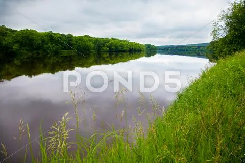 Beautiful river in Minnesota Stock Photos