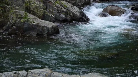  beautiful river in the pyrenees Stock Footage 160334369