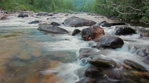 Beautiful river with rapids Video stock 42382886