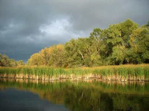 Beautiful riverside Stock Photos