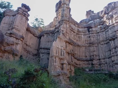 Beautiful rock cliffs Stock Photos