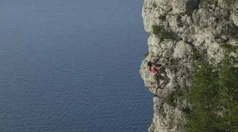 Beautiful Rock Climbing Vídeo Stock 22305343