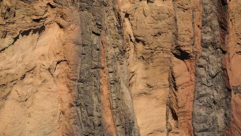 Beautiful rock texture pattern, Madeira Foto stock