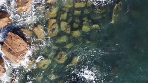 Beautiful rocks in water Stock Footage 168793613