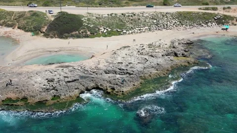 Beautiful rocky beach Stockbeeldmateriaal 242474149