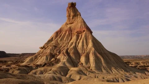 Beautiful Rocky Formation In The Desert Stock Footage 80677283