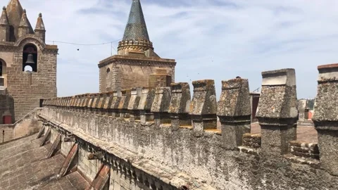 Beautiful rooftop of Cathedral Stock Footage 199780590