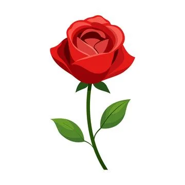 Beautiful rose flower icon vector illustration Stock Illustration