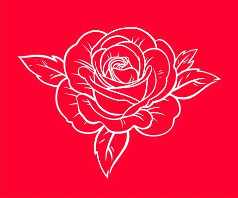 Beautiful rose flower Stock-Illustration