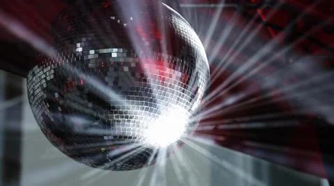 Beautiful rotating disco ball Stock Footage 38675847