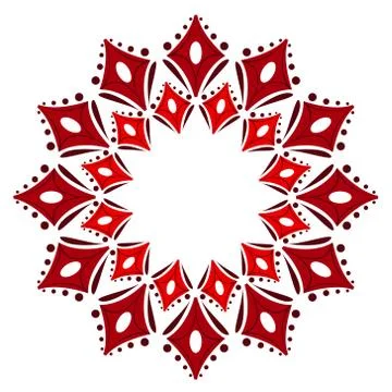 Beautiful round ornament Illustration