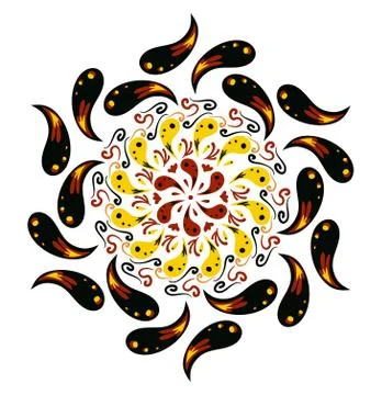 Beautiful round pattern Illustration