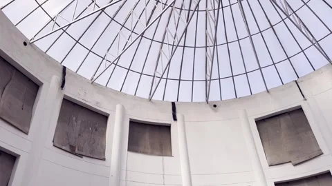 Beautiful Round Shaped Rooftop Stock Footage 329178427