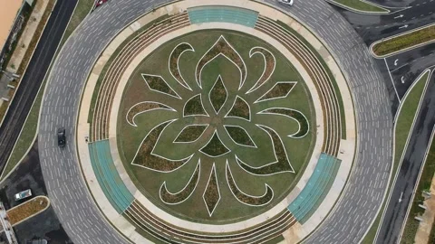 Beautiful Roundabout Stock Footage 136786293