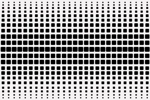 Beautiful rounded black square pattern Stock Illustration