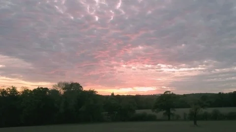 Beautiful rural SunSet Stock Footage 93395642
