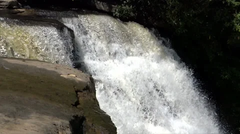 Beautiful Rushing Waterfall 1 Stock Footage 36542344