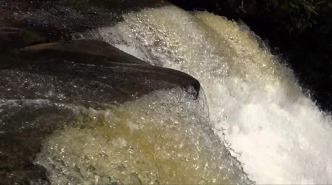 Beautiful Rushing Waterfall 7 Stock Footage 36542369