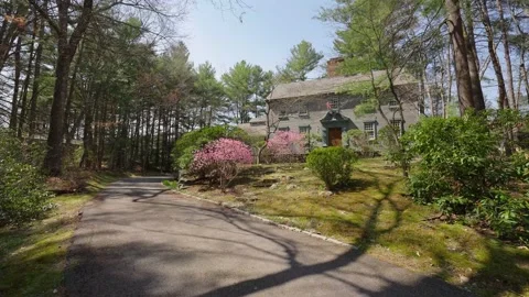 Beautiful Rustic House in Forest (4k) Video stock 168330421