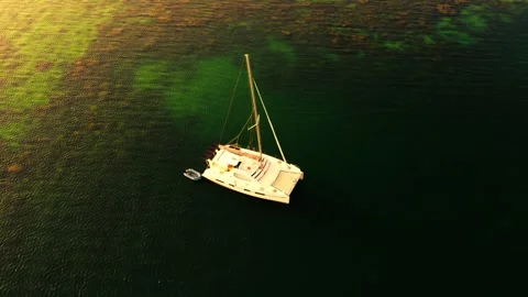 Beautiful sailing ship Stock Footage 302957735