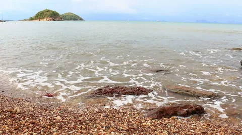 Beautiful sand beach. Stock-Footage 64126342