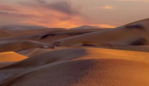 Beautiful sand dunes and dramatic skyin the Namib  desert Stock Photos