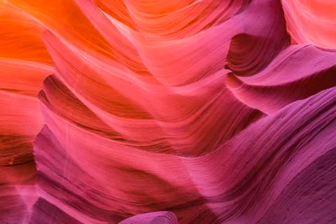 Beautiful  of sandstone formations in lower Antelope Canyon, Page, Arizona, U Stock Photos